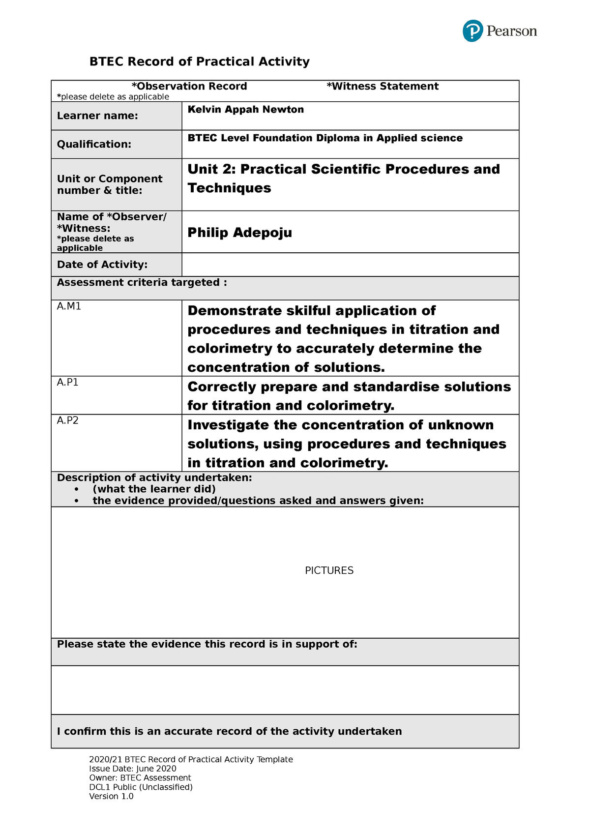 btec level 3 applied science unit 2 assignment c
