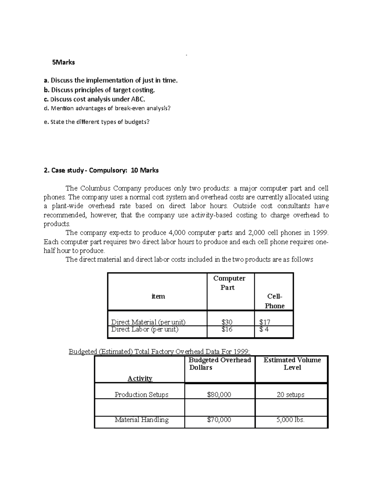 sample-descriptive-questions-for-performance-management-5marks-a