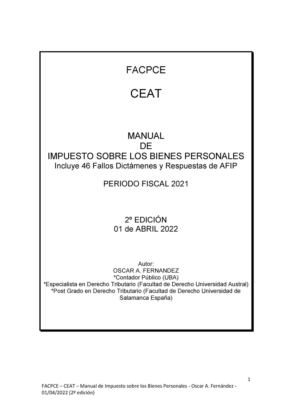 Manual-Imp B-personales 2022 - 1 FACPCE – CEAT – Manual De Impuesto ...