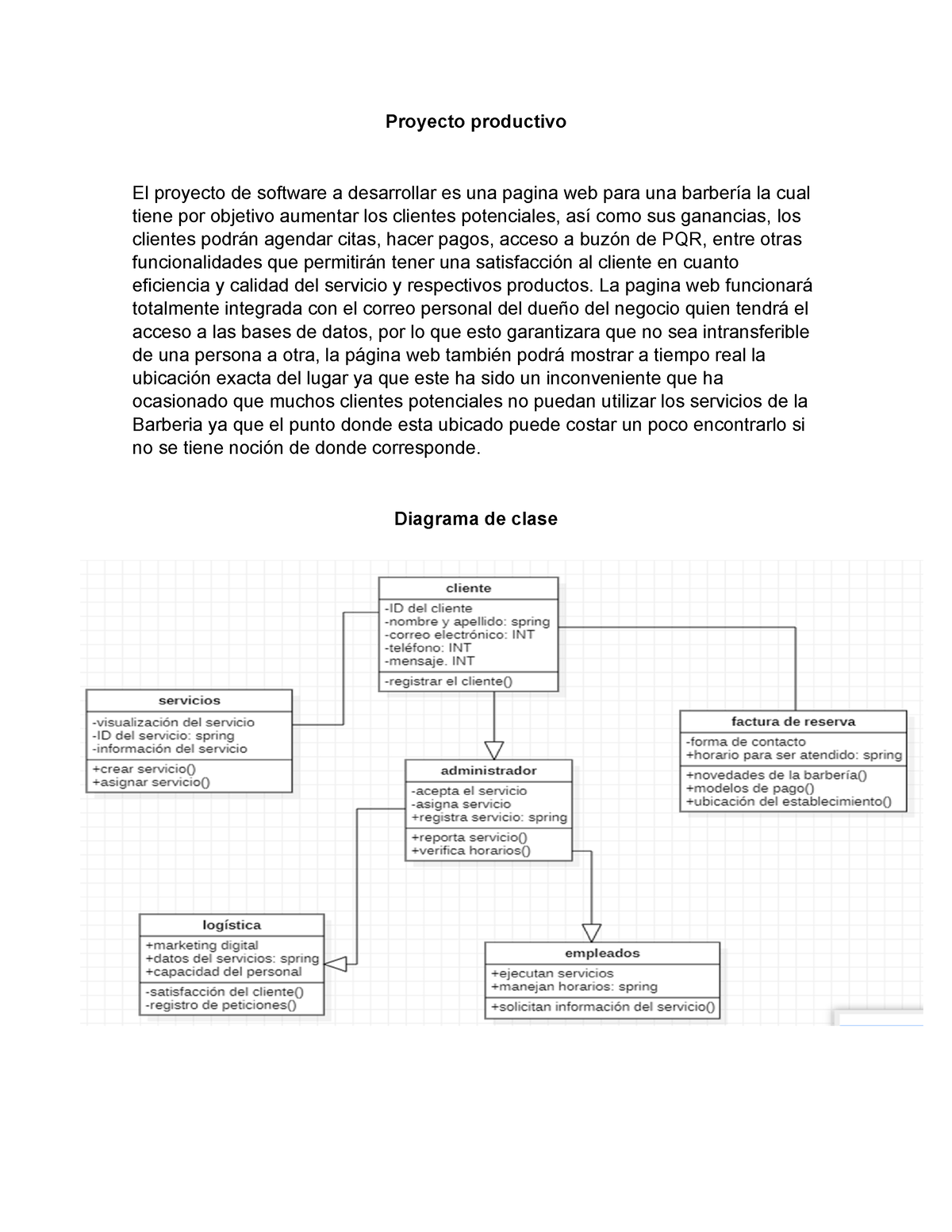 Diagrama De Clases Del Proyecto De Software Ga4 220501095 Aa2 Ev04 Sto Tecnologo En Analisis 7294