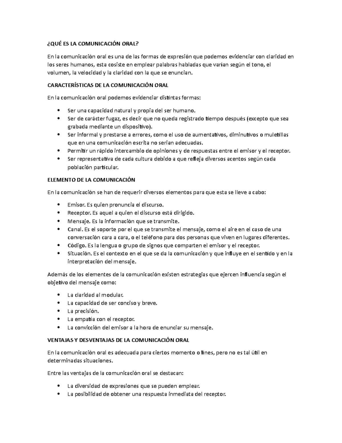 QuÉ Es La Comunicación Oral ¿quÉ Es La ComunicaciÓn Oral En La Comunicación Oral Es Una De 4279