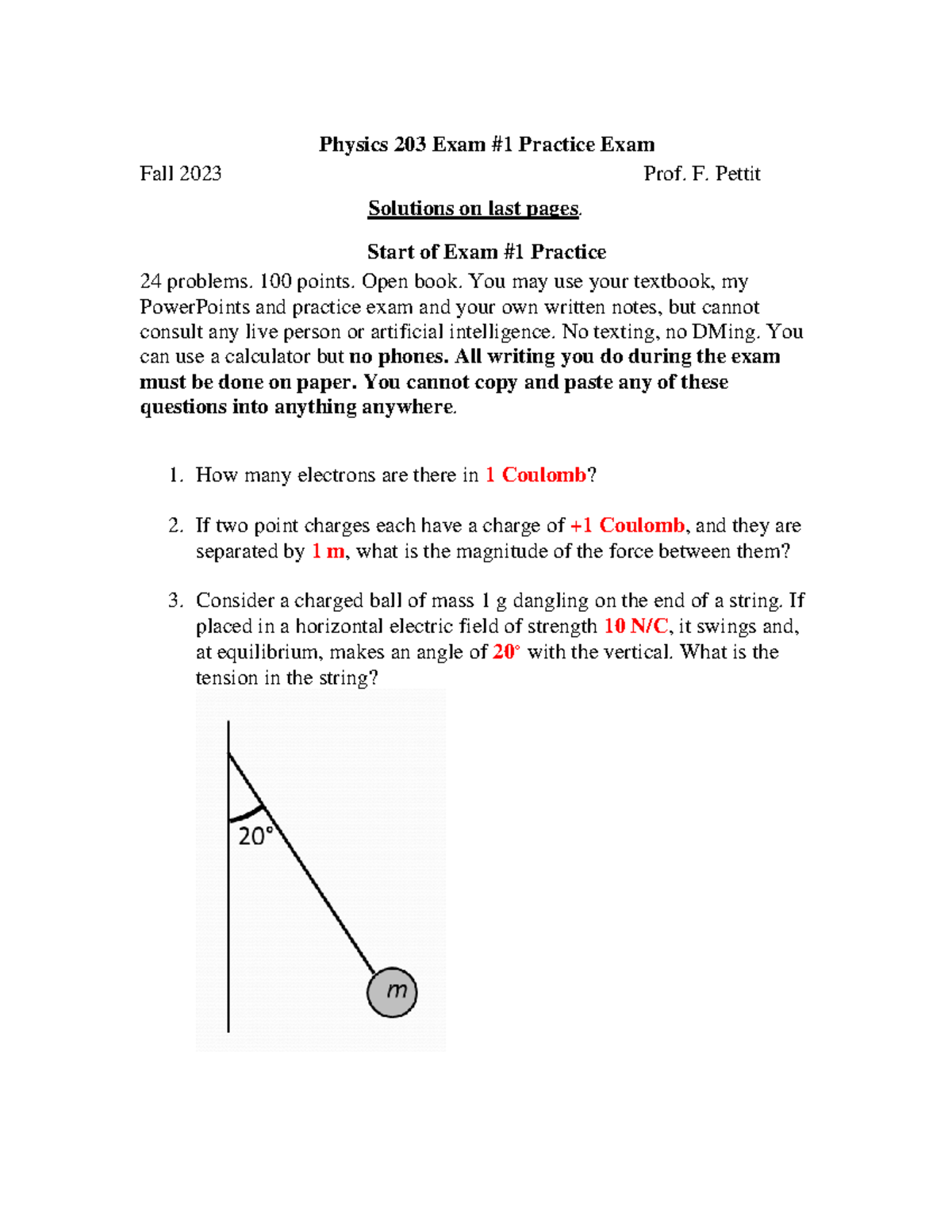 Exam+1+Practice-+2023+Fall+Phys+203 - Physics 203 Exam #1 Practice Exam ...