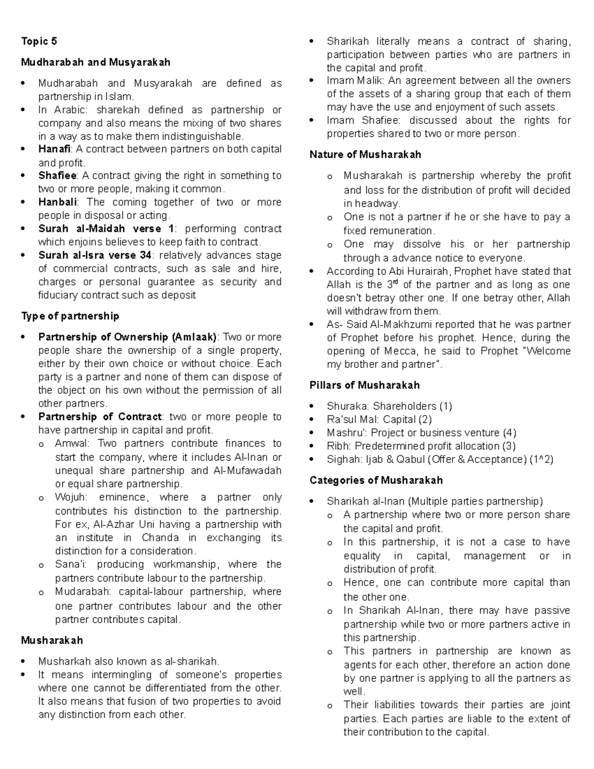 Diminishing musharakah agreement sample picture