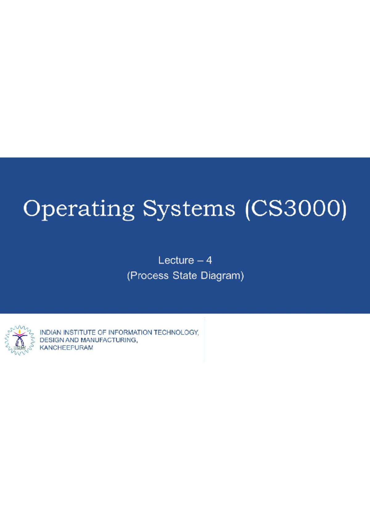 Lecture 4 - Os Notes - Data Basa Management System - Studocu