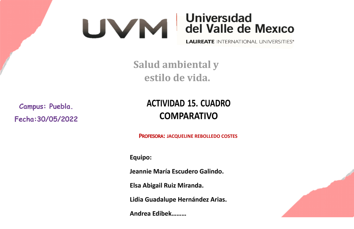 A15 Cuadro Comparativo Campus Puebla Fecha3005 Salud Ambiental Y Estilo De Vida 5245