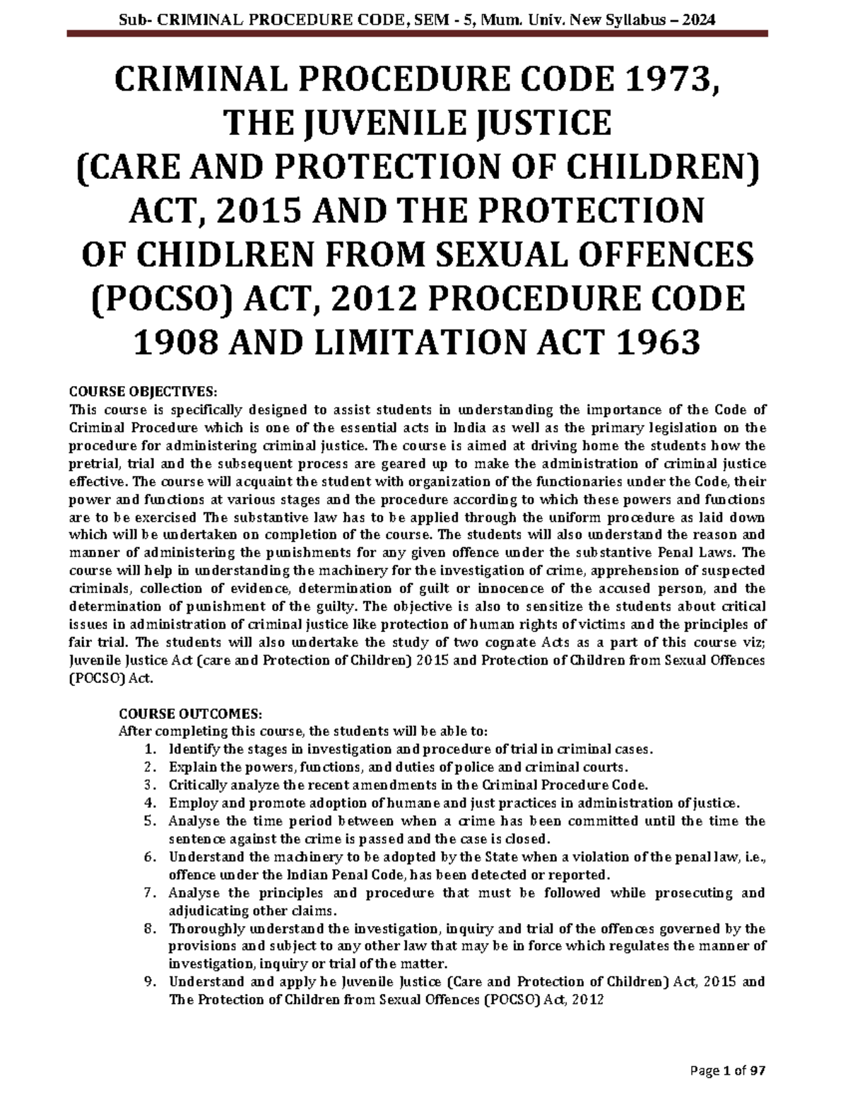 Criminal Procedure CODE 1973 - CRIMINAL PROCEDURE CODE 1973, THE ...