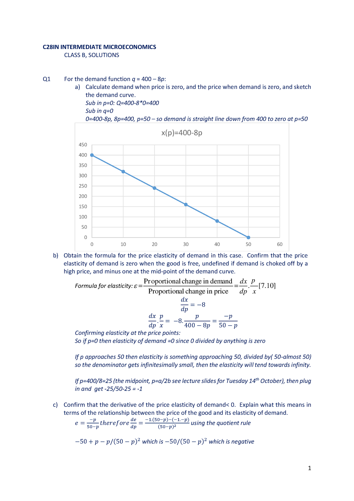 Workshop Problem Sets Week 7 Class B Student Solutions - C28IN ...