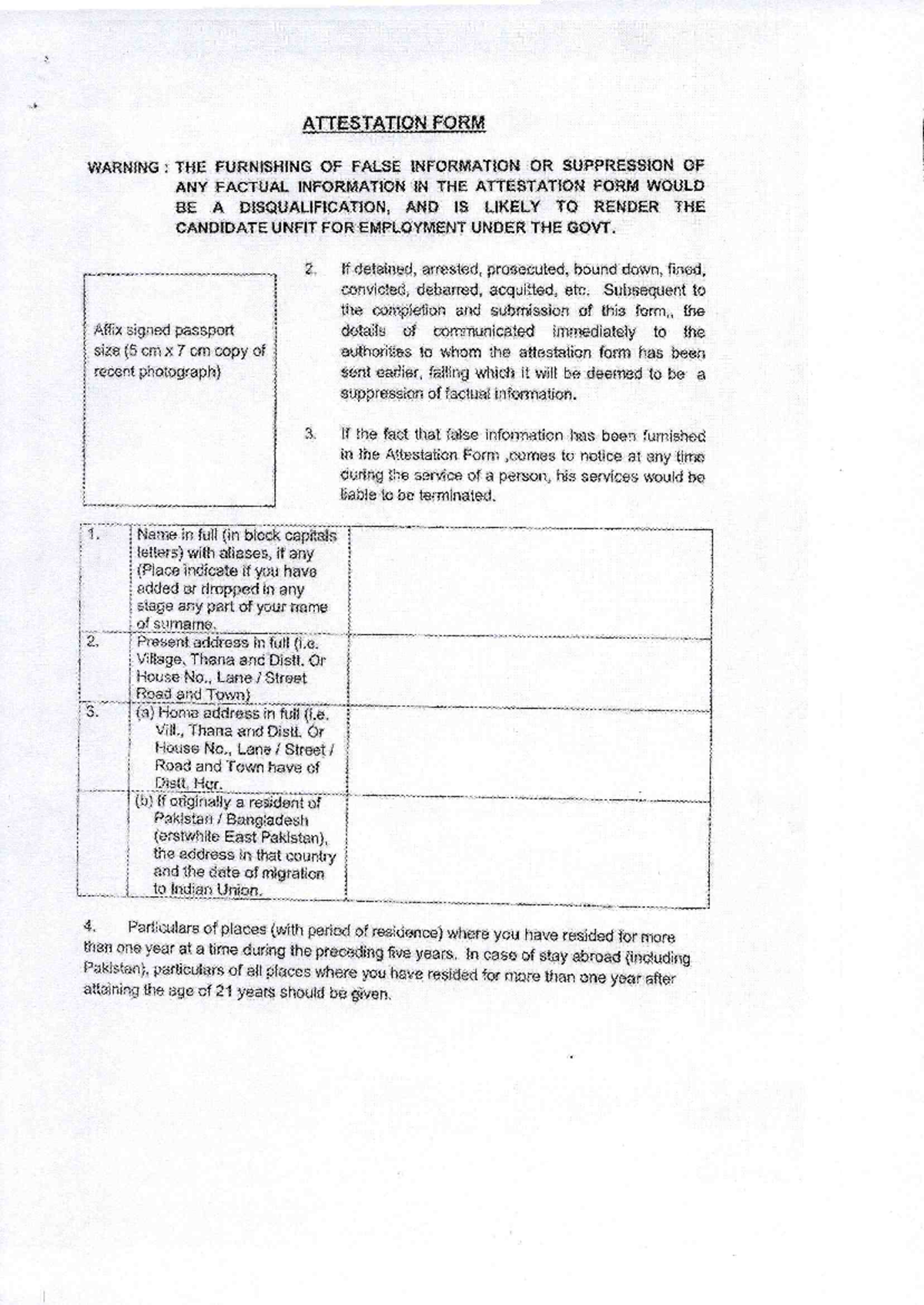 Attestation form2022 ATTESTATION FORM WARNING THE FURNISHING OF