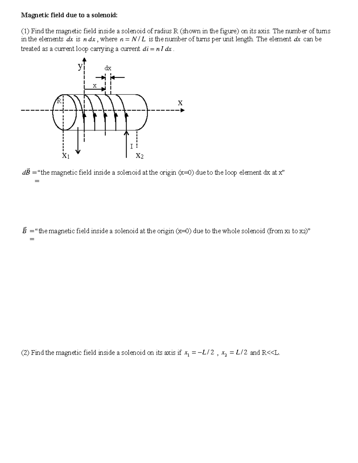 Ch27 03 Bfield Solenoid field due to a solenoid (1) Find