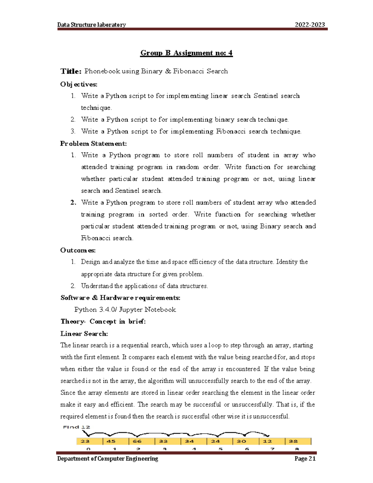 Assignment No. 5 - ... - Group B Assignment no: 4 Title: Phonebook ...