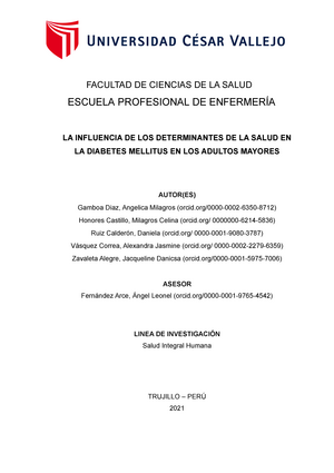 Articulo DE Opinión Enfermeria - FACULTAD DE CIENCIAS DE LA SALUD ESCUELA  PROFESIONAL DE ENFERMERÍA - Studocu