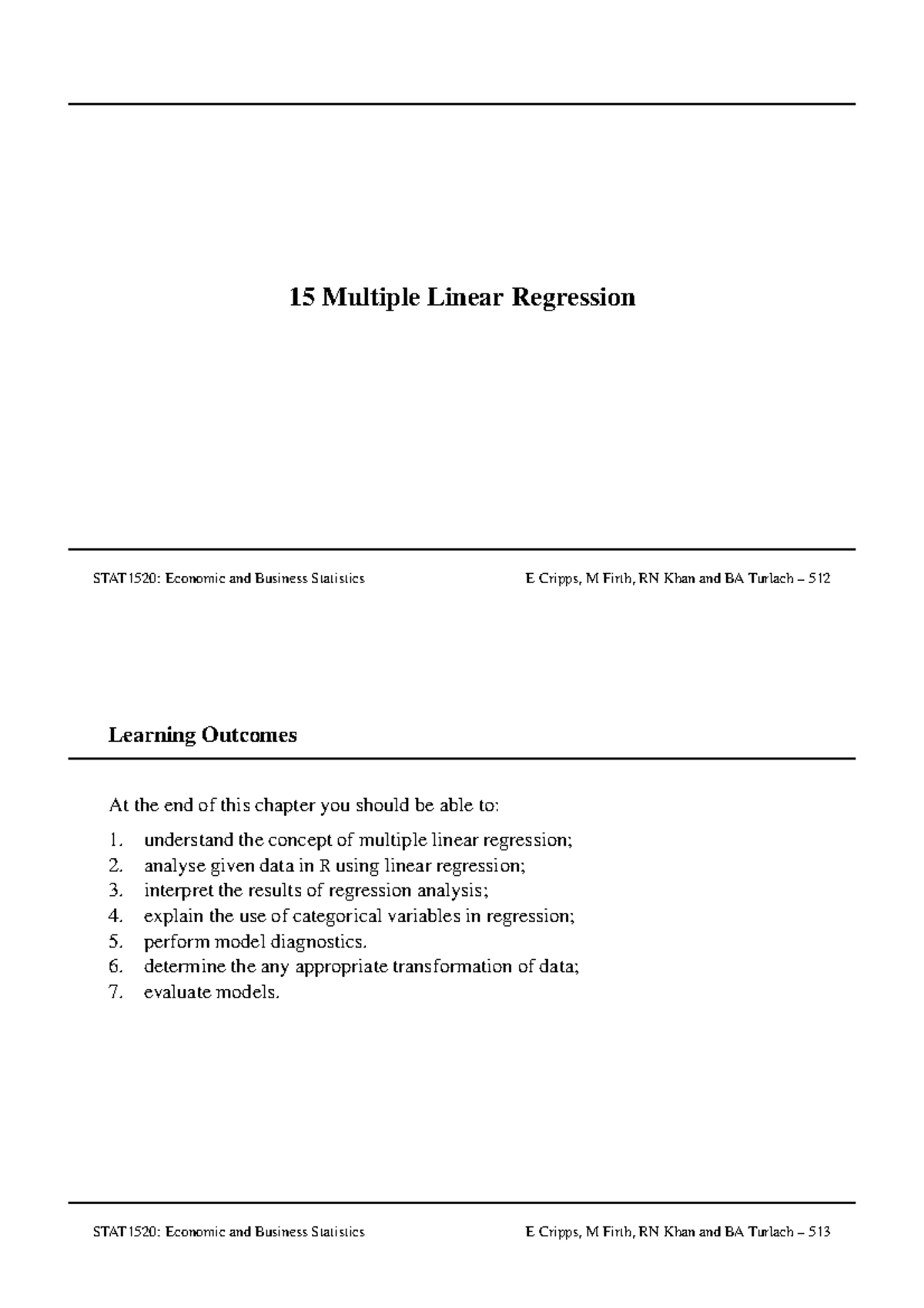13694288 - lecture 12 - 15 Multiple Linear Regression STAT1520 ...