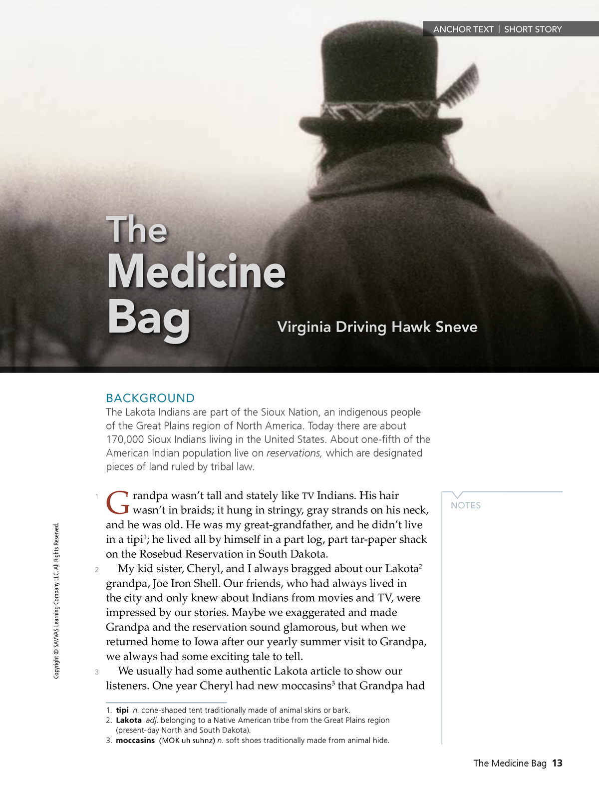 The Medicine Bag - Fun - Copyright © SAVVAS Learning Company LLC. All ...