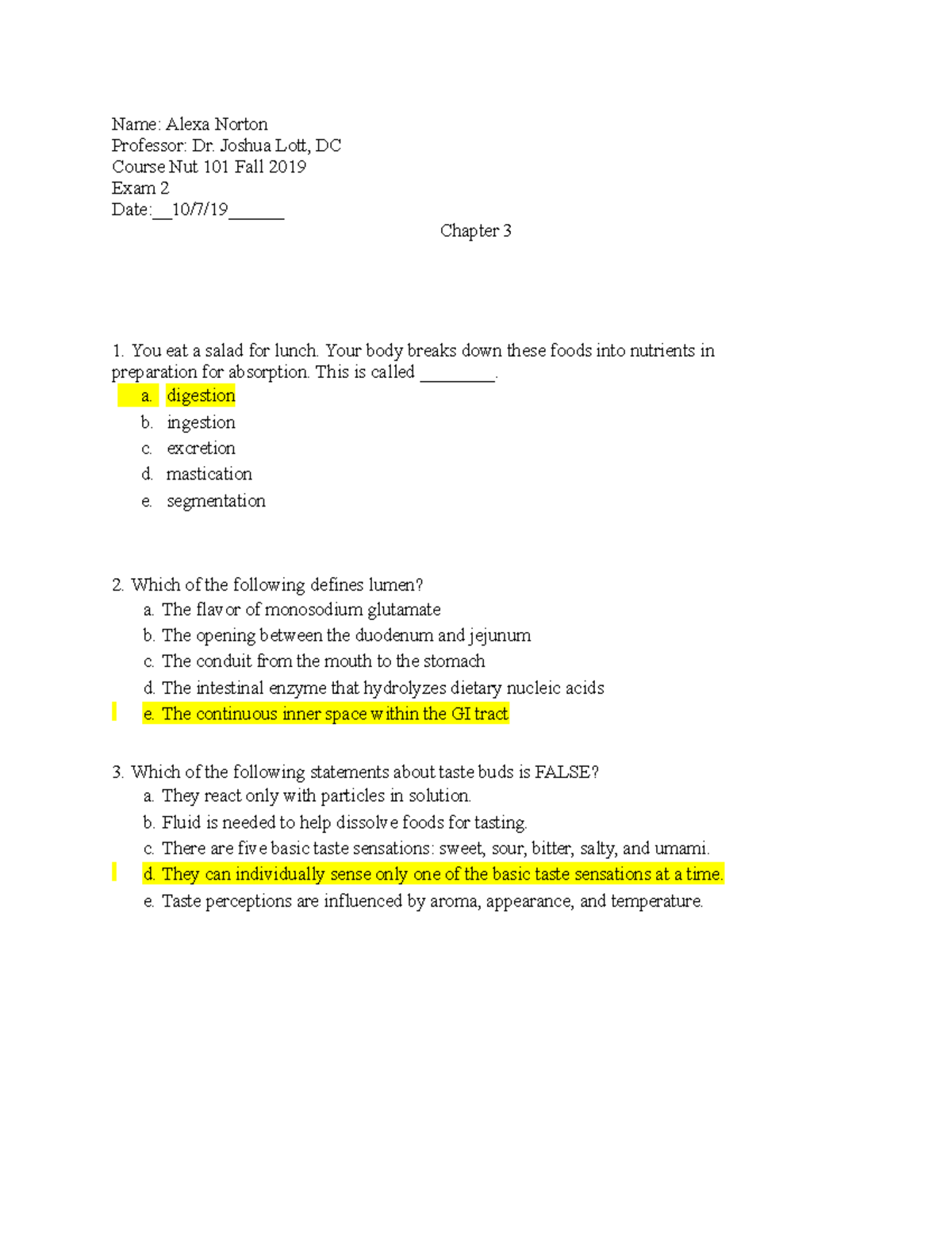 NUTRITION EXAM 2 QUESTIONS AND ANSWERS intelligence overview