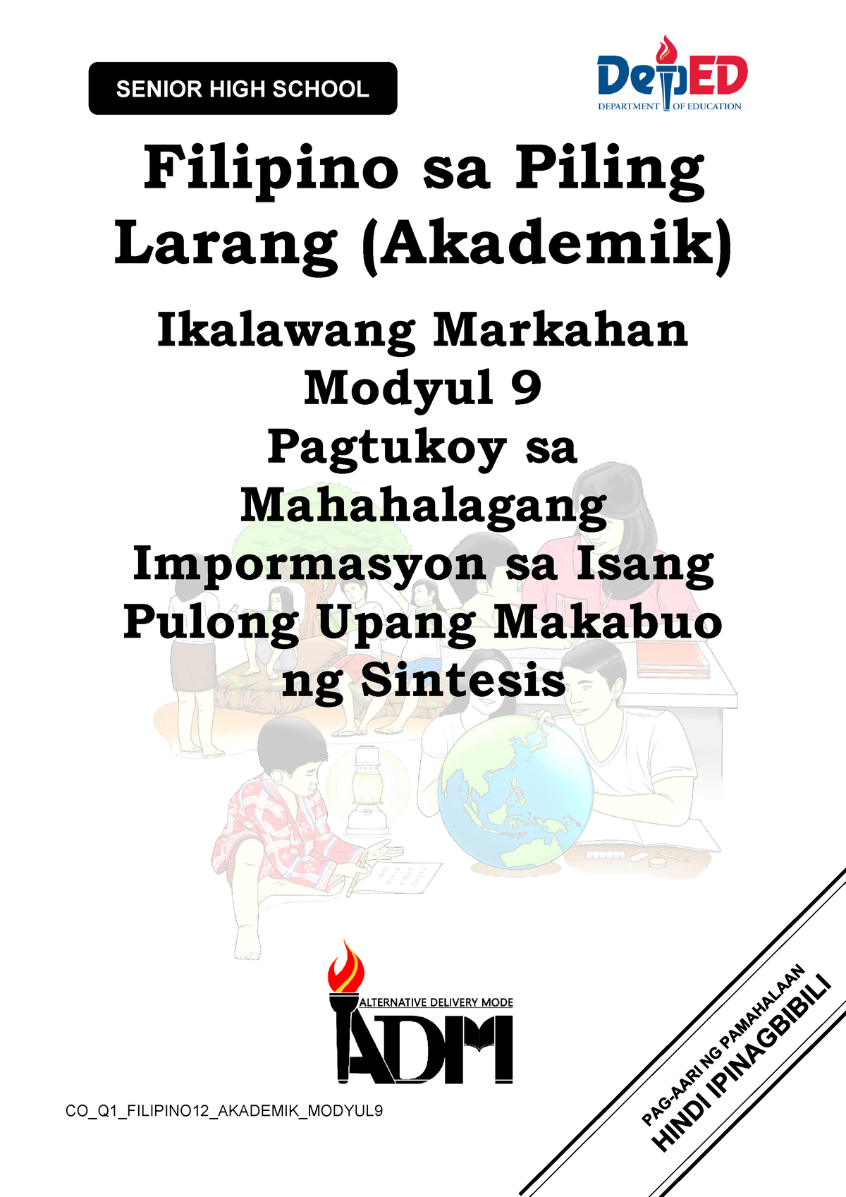 Adm Modyul 9 Filipino Sa Piling Larang Akademik 11 Filipino Sa Piling Larang Akademik 9941