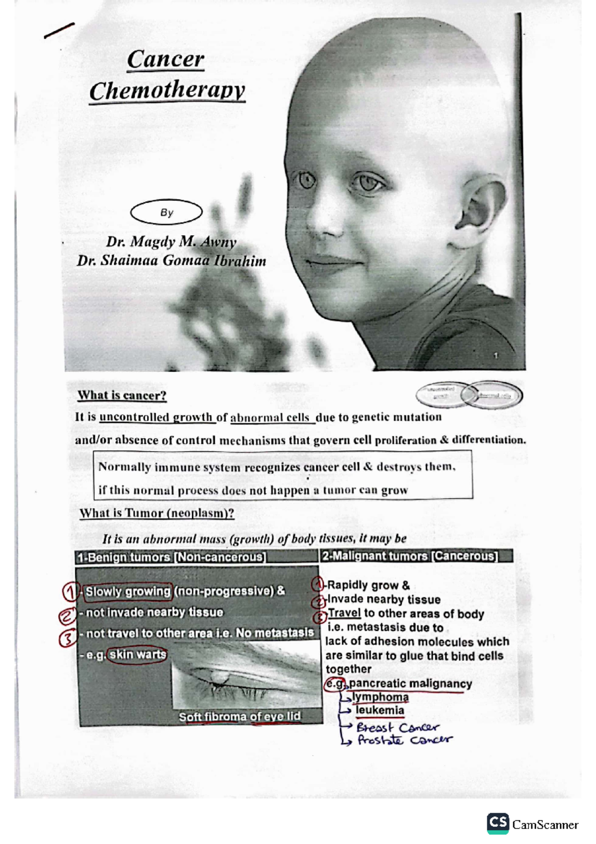Cancer lectures notes - Pharmacology (3) - Studocu