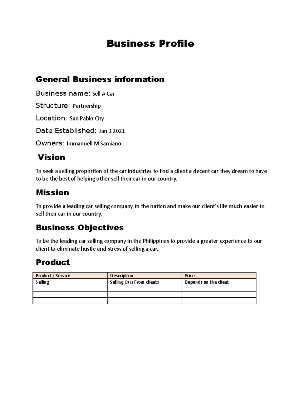 Business-Profile - Guide on how to make business profile - Business ...