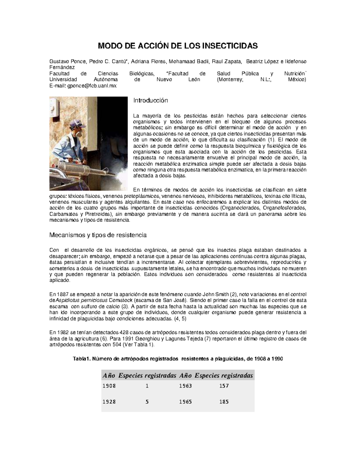 Esramos,+MODO+DE+ AccióN+DE+LOS+ Insecticidas - MODO DE ACCIÓN DE LOS ...