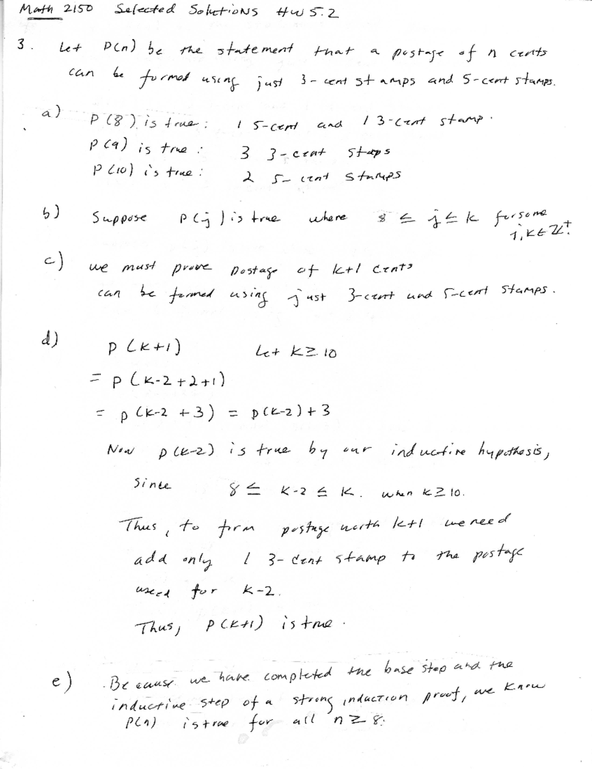 HW 5-2 Solution 004 - N/A - MATH 2150 - Studocu