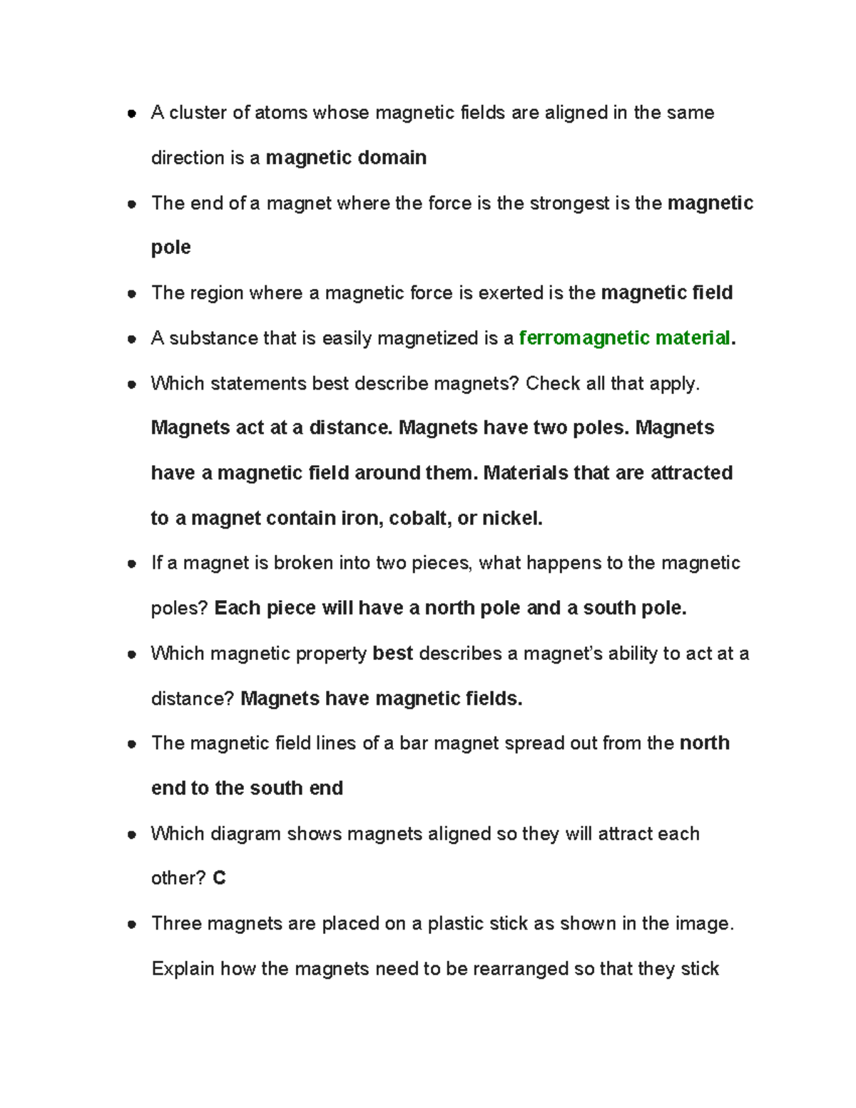 and Assignment A cluster of atoms whose