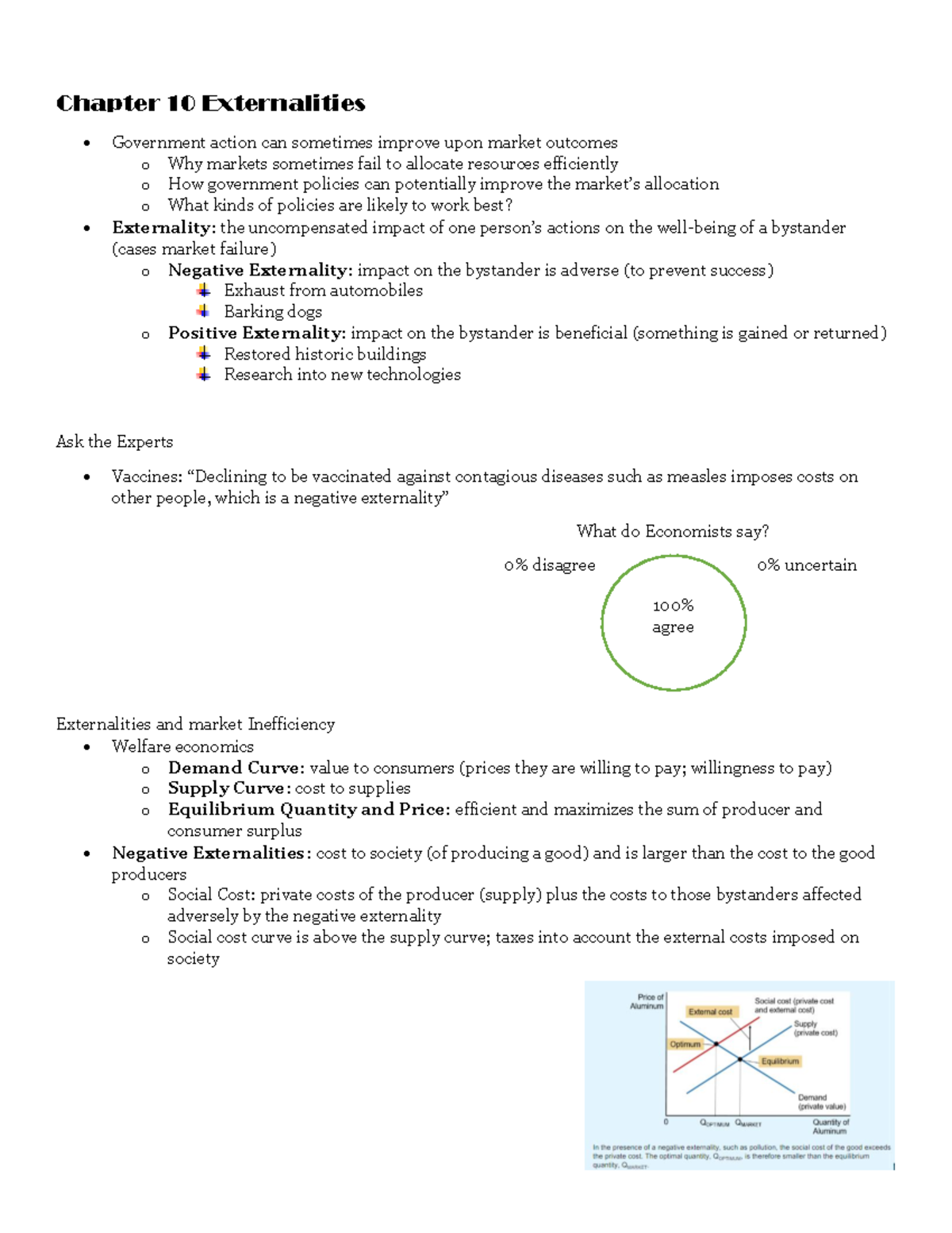 Chapter 10 Externalities - Chapter 10 Externalities Government Action ...