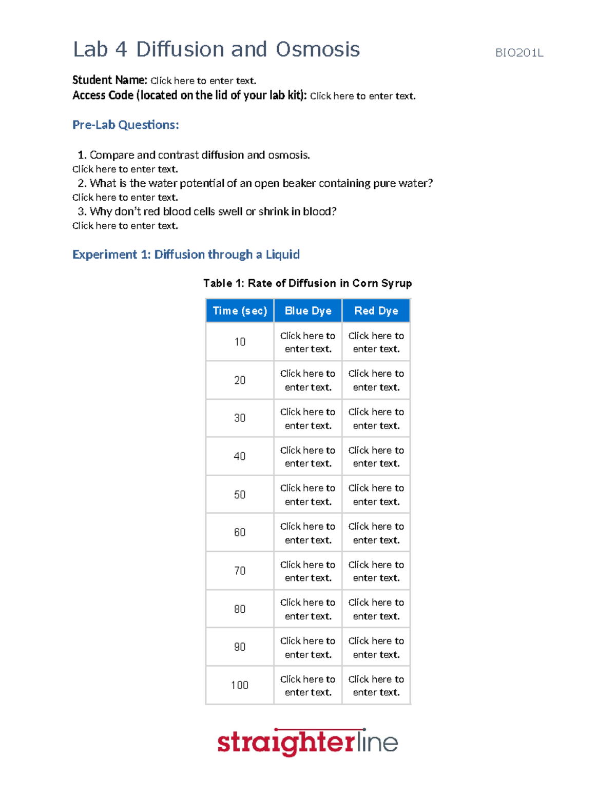 BIO201L+Lab+4+Upload+Document - Student Name: Click here to enter text ...
