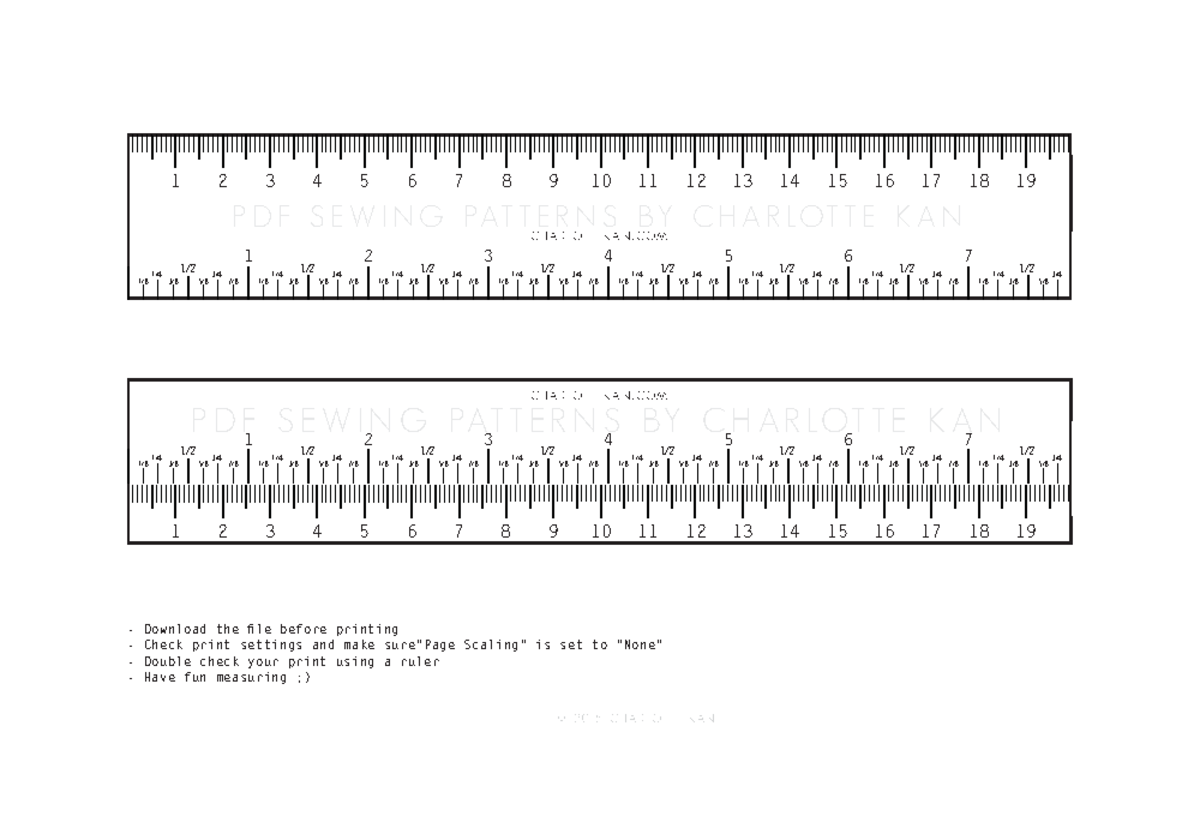 Ruler cm to fractions of inches que sirve para varias cosas PDF