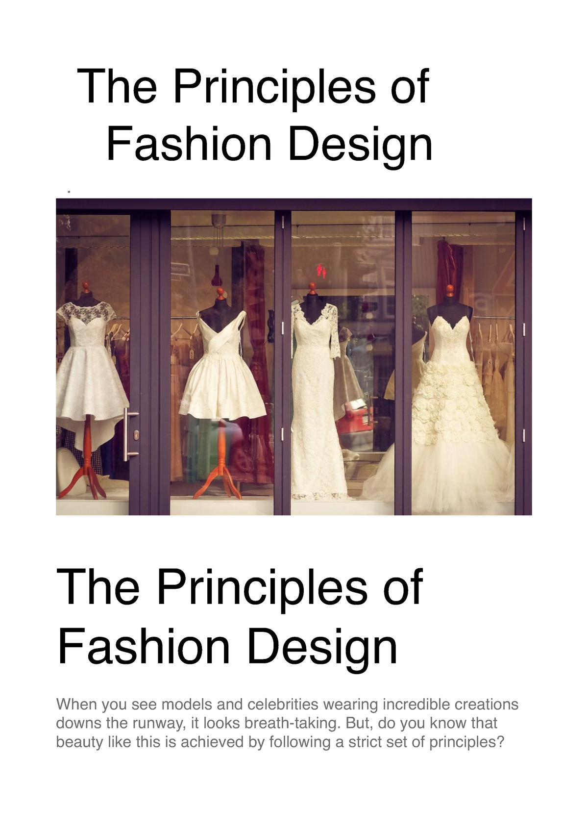 literature review of fashion design