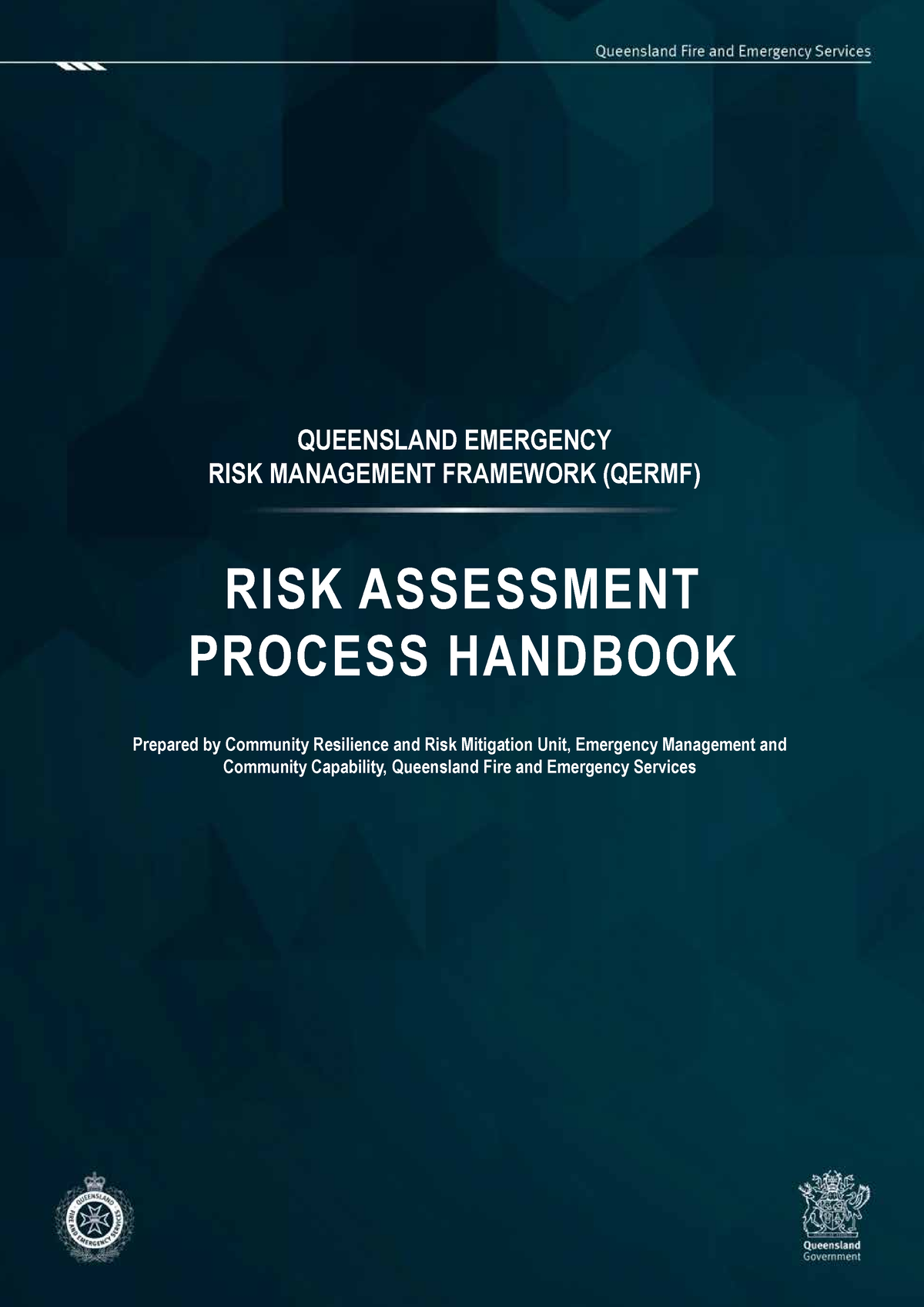 Risk Assessment Hand Book - QUEENSLAND EMERGENCY RISK MANAGEMENT ...