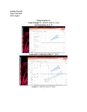 C972 Task 1 without Edits - Jazmine Warrick Sept. 15th 2023 C-972 ...
