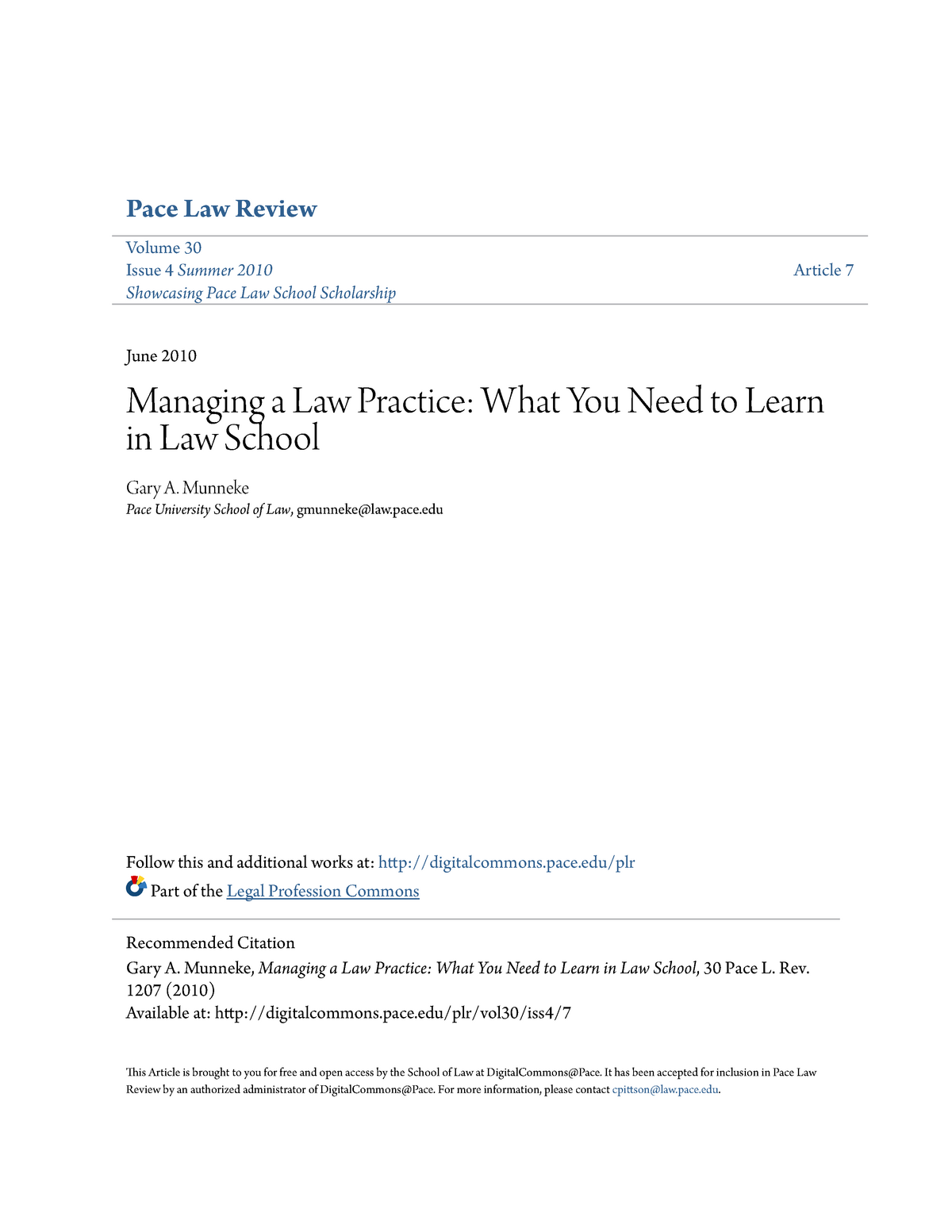 managing-a-law-practice-pace-law-review-volume-30-issue-4summer-2010