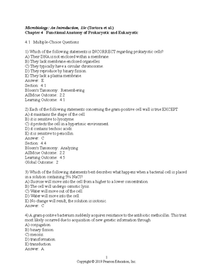 Chapter 10 - Possible and practice exam questions - Microbiology: An ...