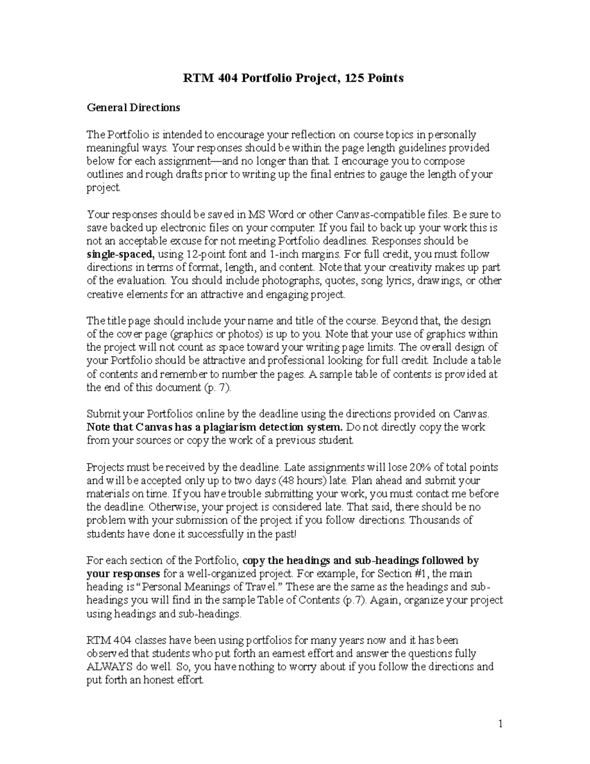 RTM+404+Portfolio+Instructions+Spring+2022 - RTM 404 Portfolio Project ...