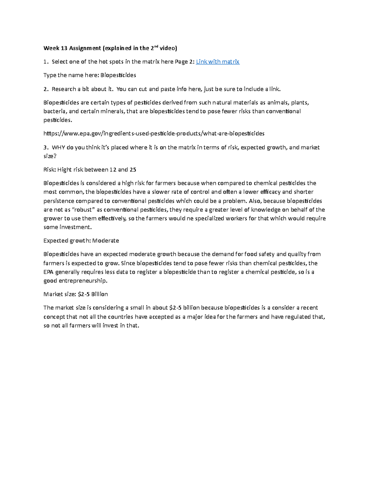 Week 13 Short Assignment - Week 13 Assignment (explained in the 2nd ...