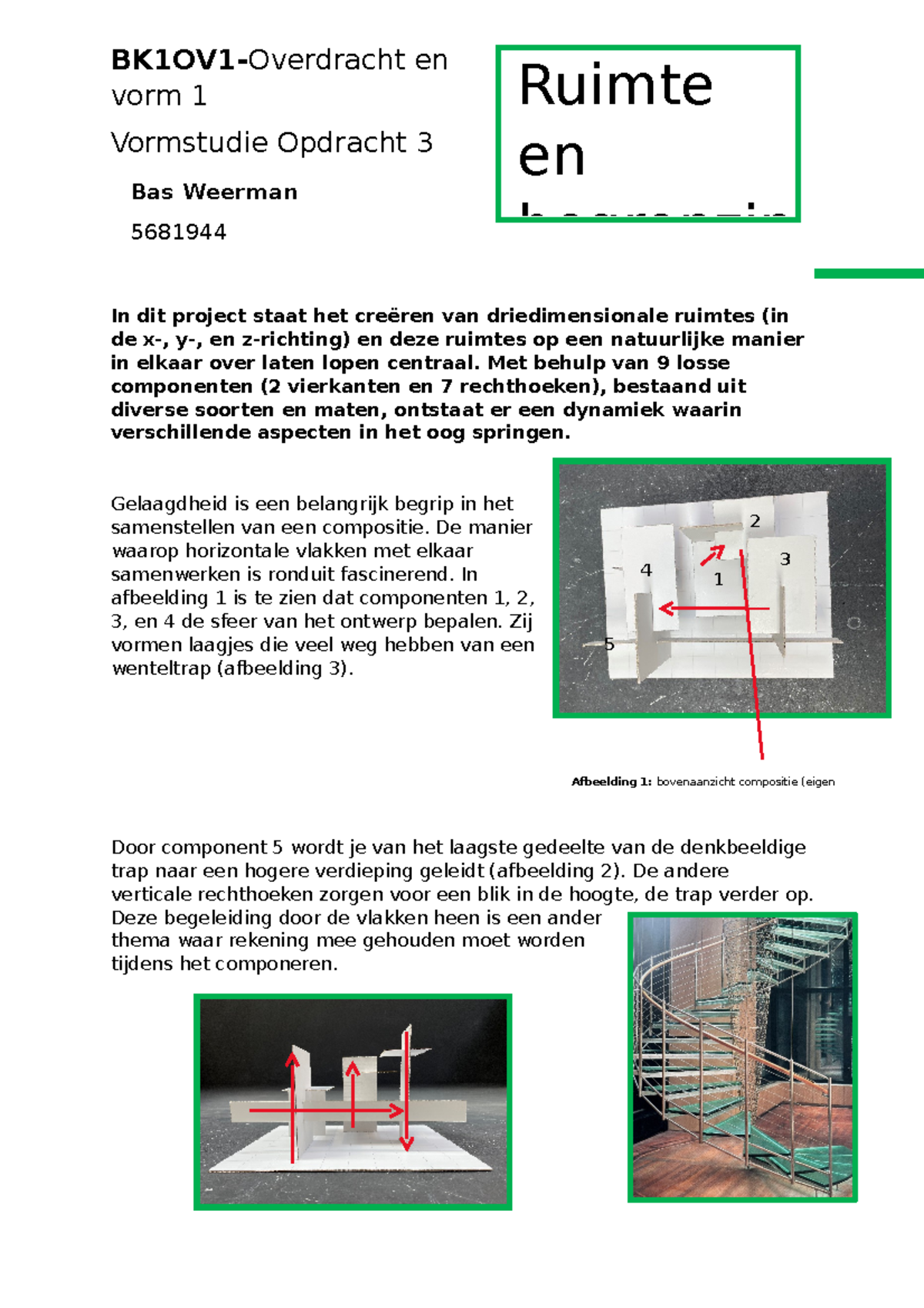 Opdracht Ruimte En Begrenzing - BK1OV1-Overdracht En Vorm 1 Vormstudie ...