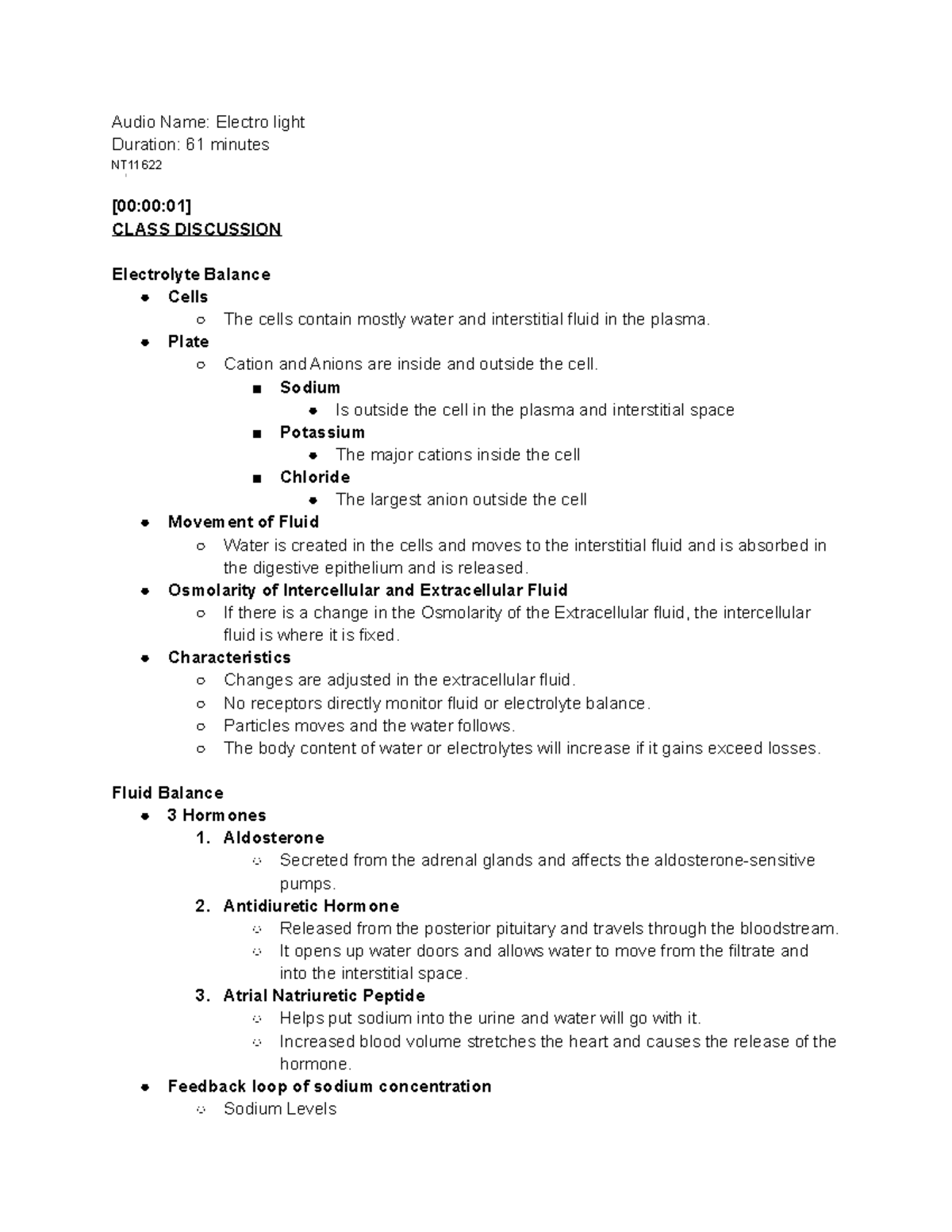 Electro light Summary Notes - Audio Name: Electro light Duration: 61 ...