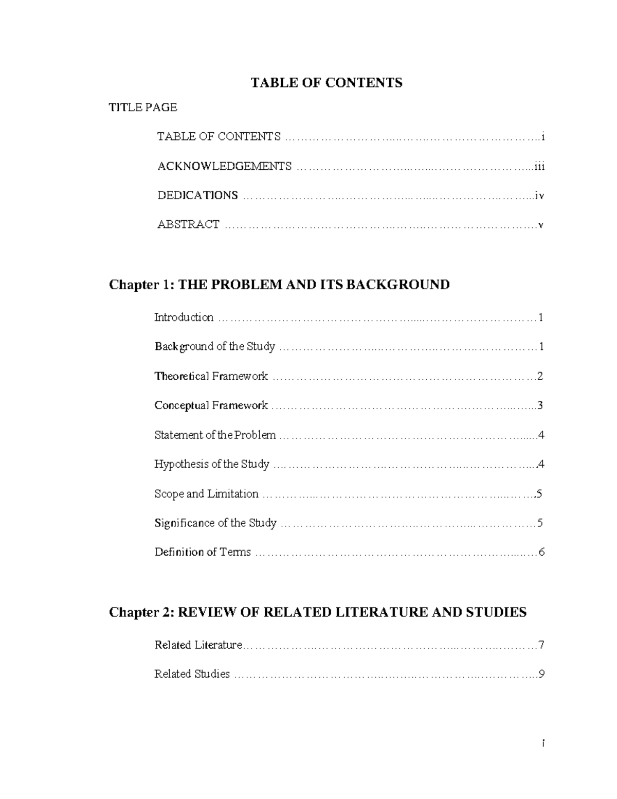 Toc - table of contents of a book - Warning: TT: undefined function: 32 ...