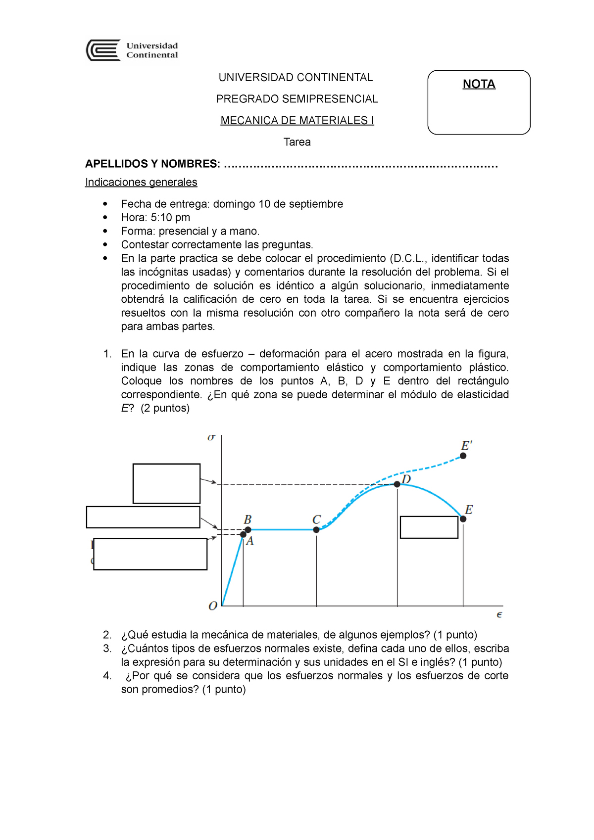 Tarea C1 - SOLUCIONARIO AL +51 970302148 - Resistencia De Materiales ...