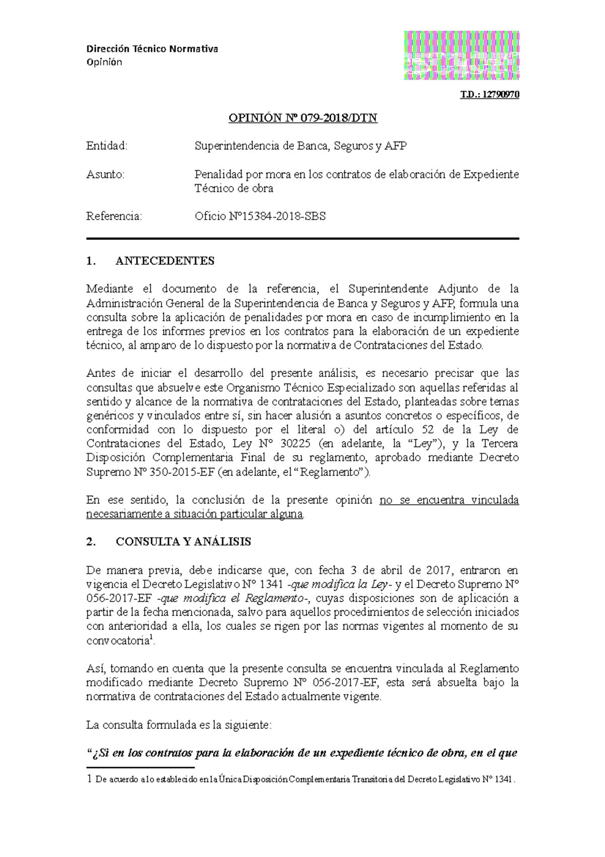 079-18 - SBS - Apliacion de penalidad x mora en contratos elaboracion ...