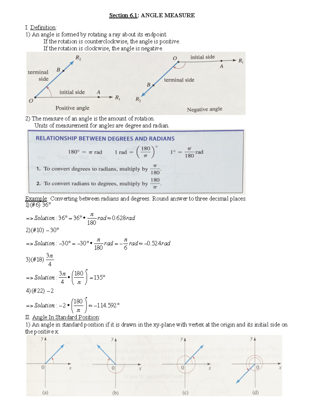 6 - Precalculus Mathematics For Calculus 7th Edition Lecture Notes ...