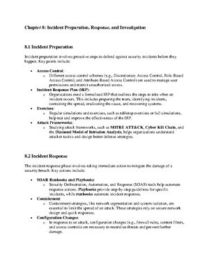 Chapter 1 Short Notes - N/a - Chapter 1 Short Notes 1 Security Problems ...
