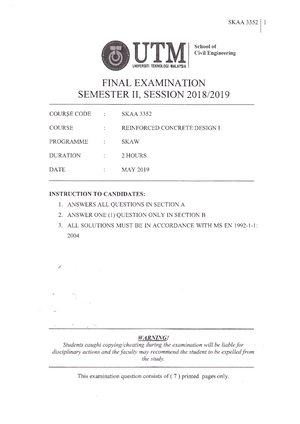 Exple 202021 S1-SKAB3313 SET 1 -with DOB - FINAL EXAMINATION SEMESTER I ...