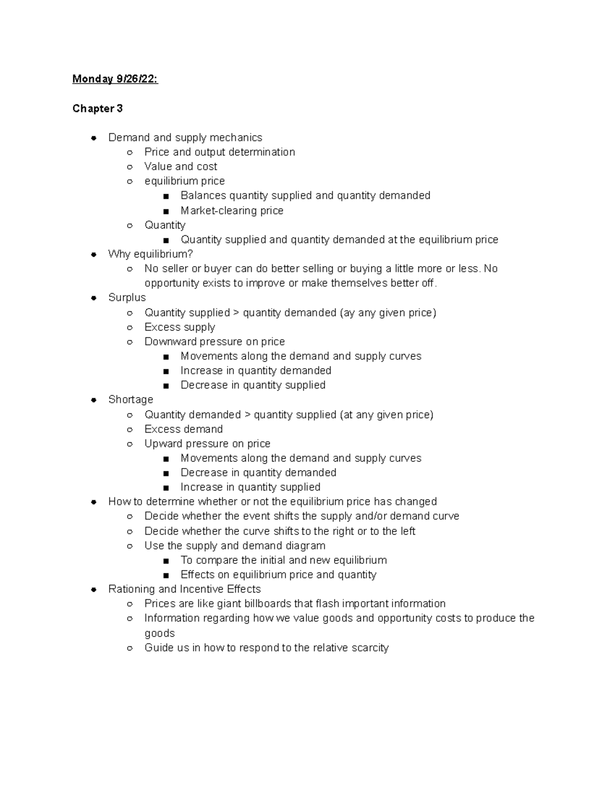 Week 5 Principles of Macroeconomics - Monday 9/26/22: Chapter 3 Demand ...