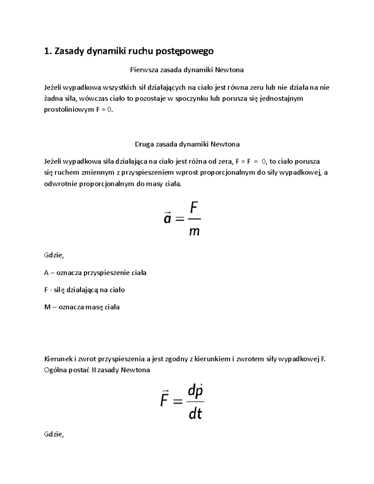 1.3 Zagadnienia 1,2,3 - Zestaw zadan - caki oznaczone - 1. Zasady