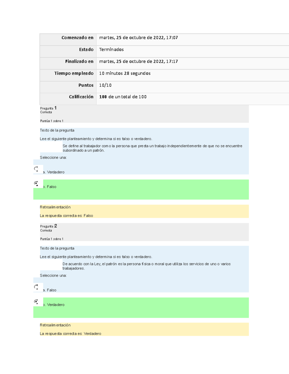 1 Examen Elementos Subjetivos De La Norma Laboral - Comenzado En Martes ...