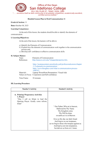 Lesson Plan In Mapeh 9 - For Reference - Lesson Plan In HEALTH 9 ...