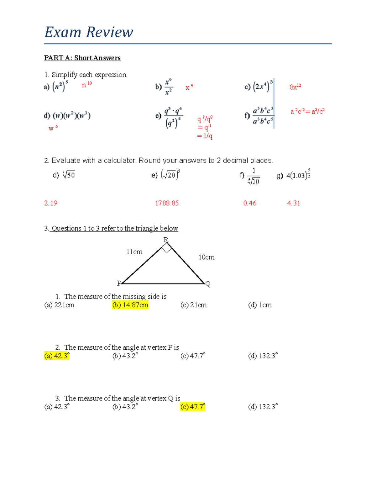 Review answers - Unit 5.3 - Mühendislik Mekaniği - AtaUni - Studocu