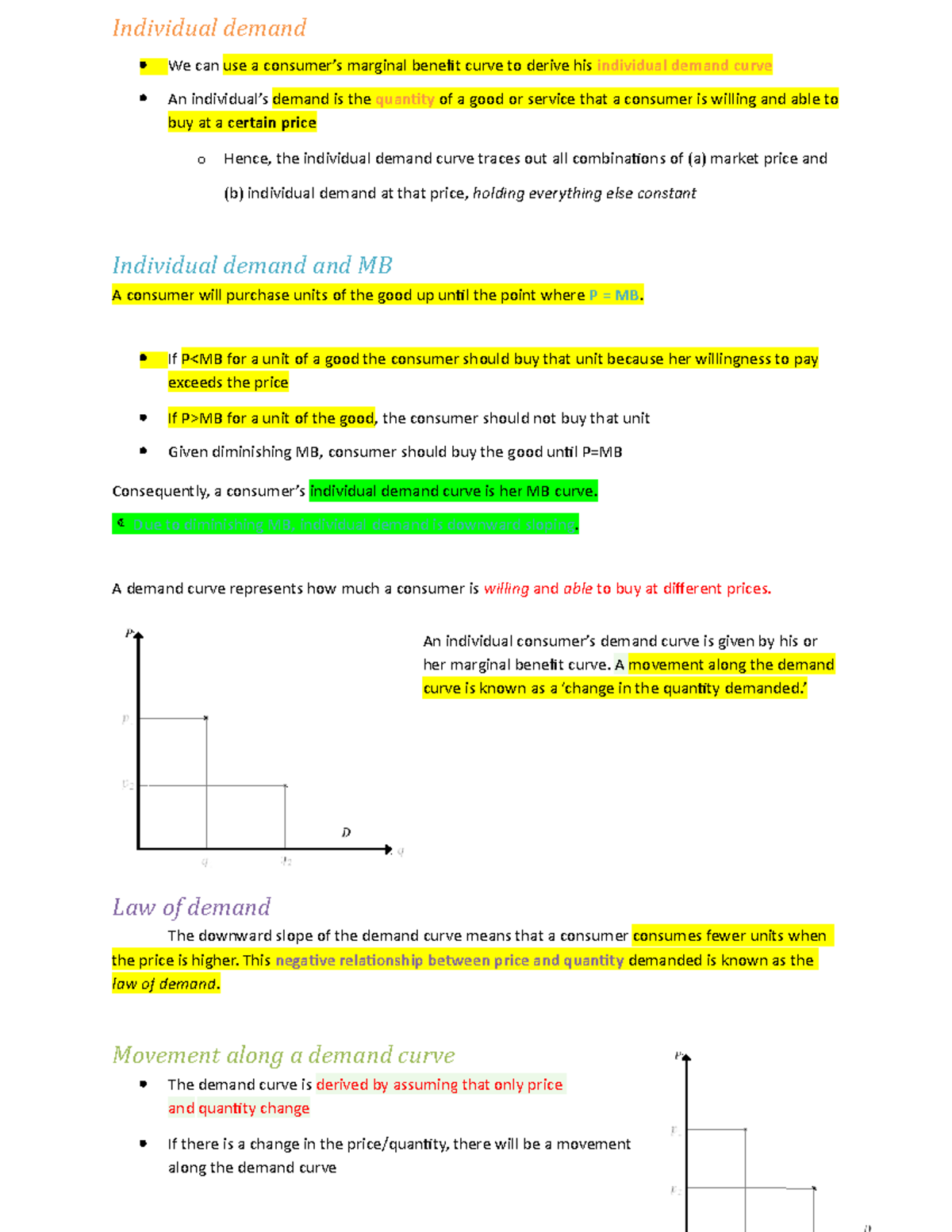 Week 2 - Lecture Notes 2 - ECON1001 - USyd - Studocu