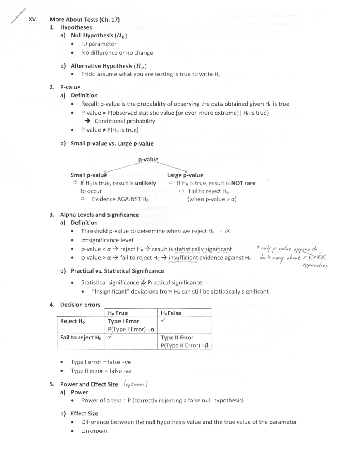 November 4th (Week 9) Completed - Stat 161 - Studocu