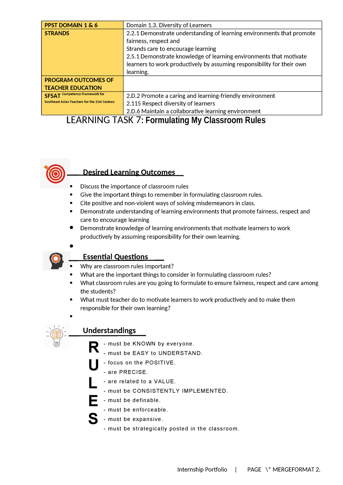 Learning TASK 7 and 8 - THAT'S IT - PPST DOMAIN 1 & 6 Domain 1 ...